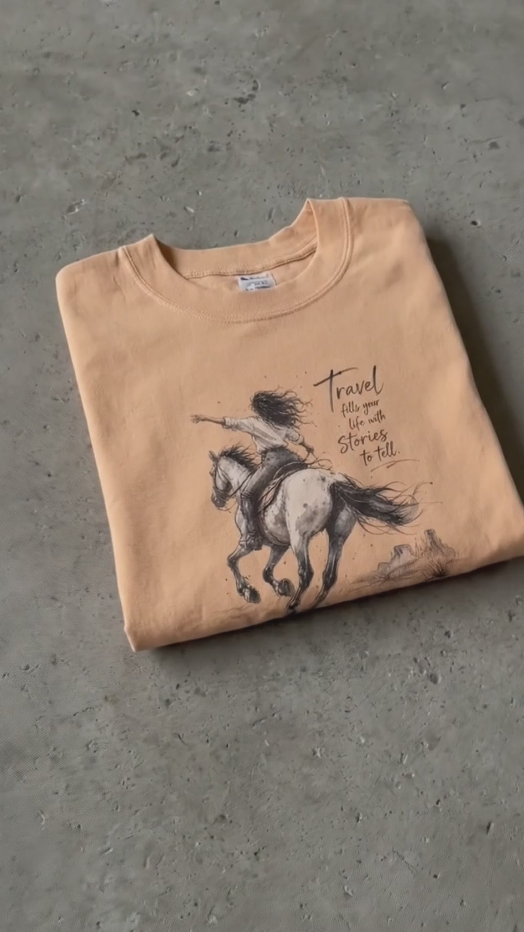 Traveler Beige Oversized Tee