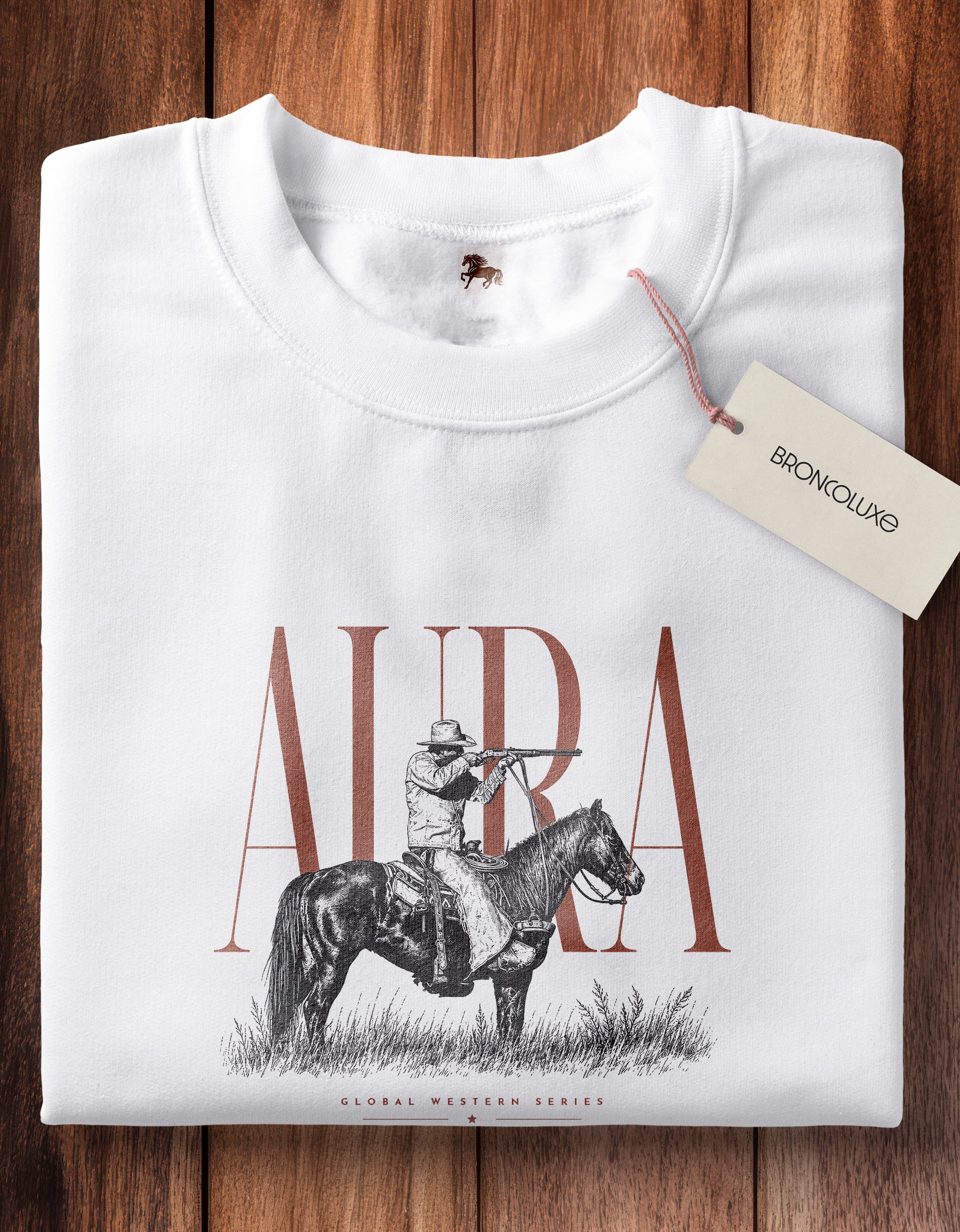 AURA Beige Oversized Tee